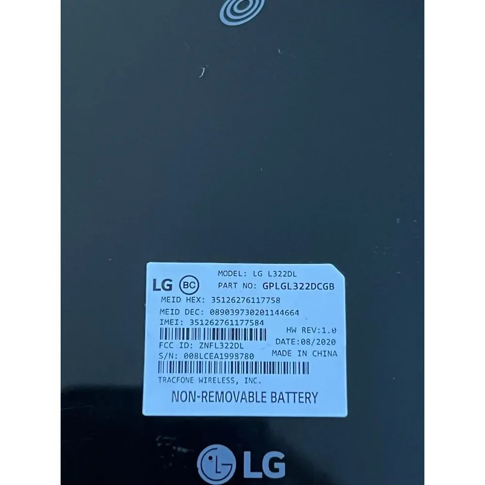 LG L322DL Black – Android 10 Smartphone